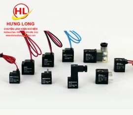 Cuộn hút van điện từ khí nén SKP SV3130-SV3230-SV5130-SV5230-SV6130-SV6230 (DC 24V, AC 110V, 220V)