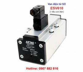 Van điện từ khí nén 5/2 Airtac ESV610 + đế van ESV