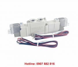 Van Điện Từ Khí Nén SMC SY5320-4LZD-01 (Van Khí Nén 5/3, Ren 9,6mm, AC220V)