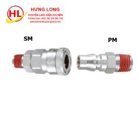 Khớp Nối Nhanh Khí Nén SM20-PM20 SM30-PM30 SM40-PM40